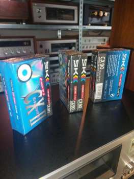 Preview: Audio Kassetten CX2 Chrome OVP von SK Länge 90ger 6 Stück